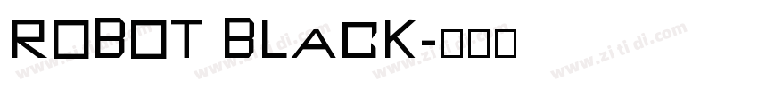 robot black字体转换